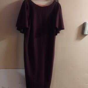 Calvin Klein Deep Purple Short Sleeve Dress